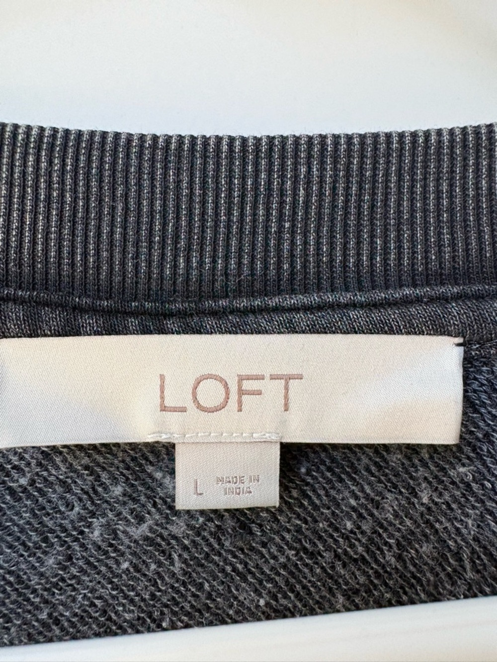 NWOT Washed Black Women's Pullover Sweatshirt - Picture 2 of 2